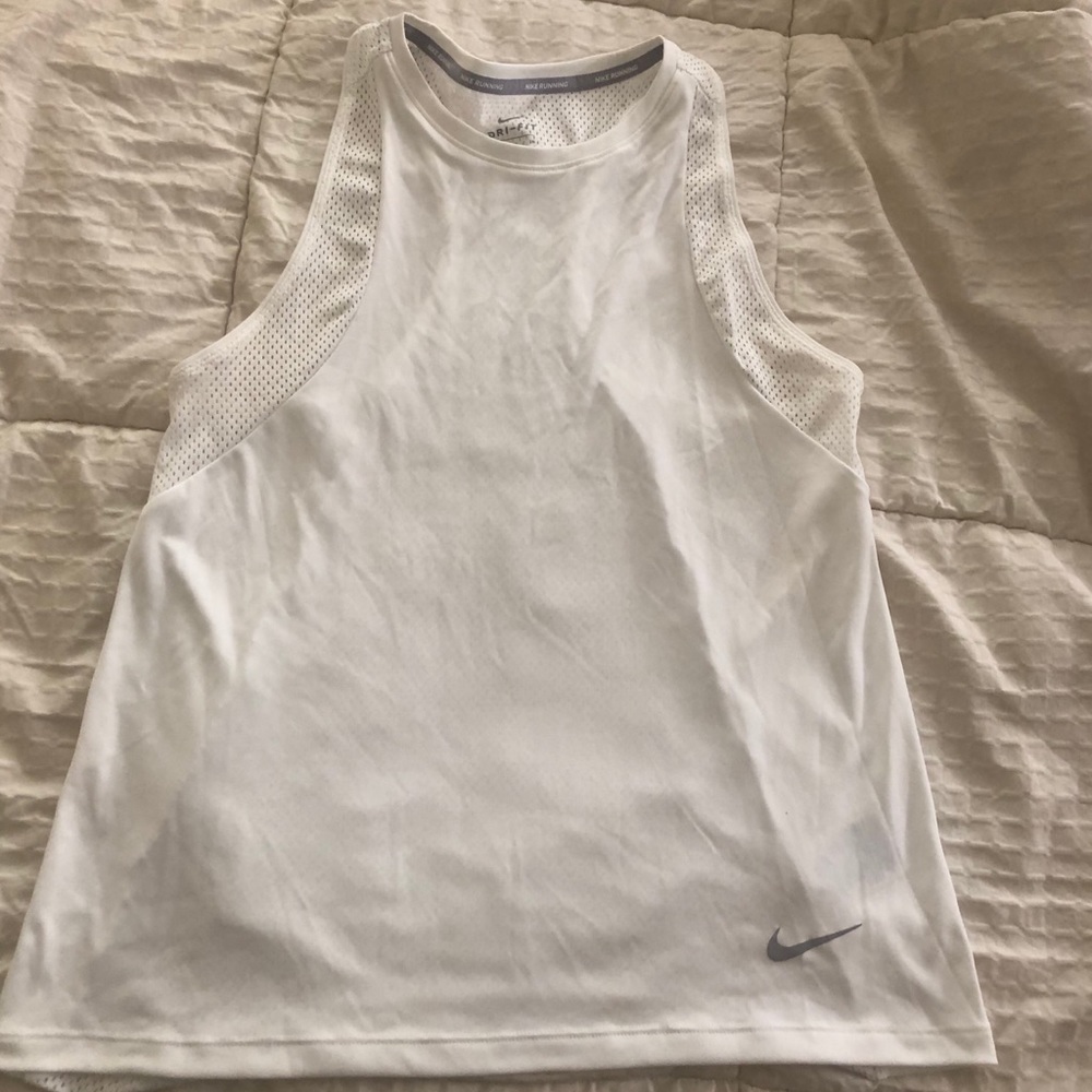 Nike white workout tank top